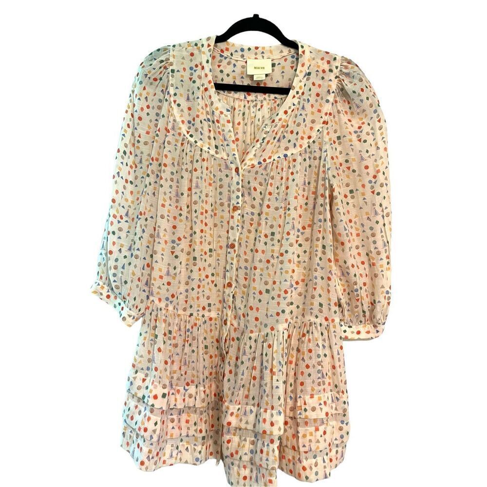 Anthropologie Maeve Paccia Mini Babydoll Tunic Dress